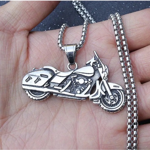 Men's Stainless Steel Pendant Necklace - Picture 3 of 6